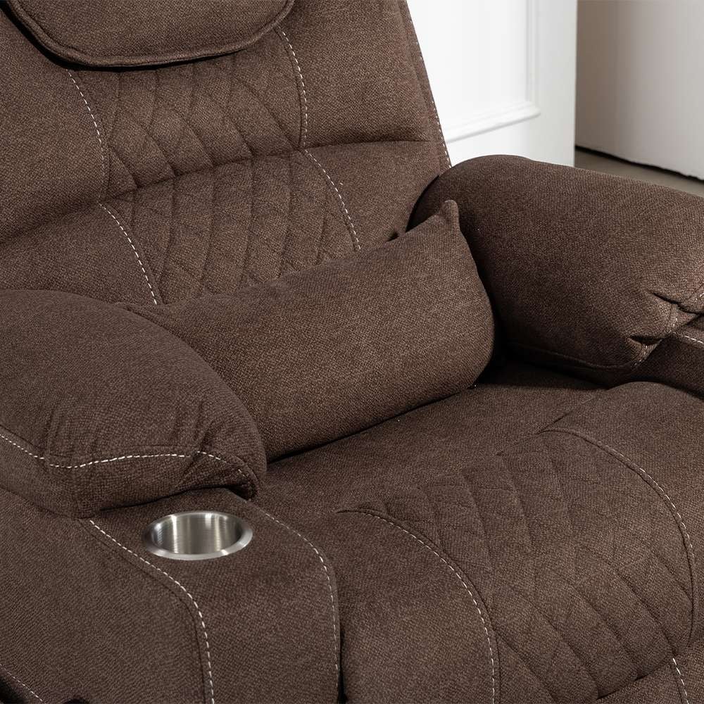 Fauteuil inclinable électrique surdimensionné à 180°, à double moteur et à commande indépendante, modèle phare amélioré