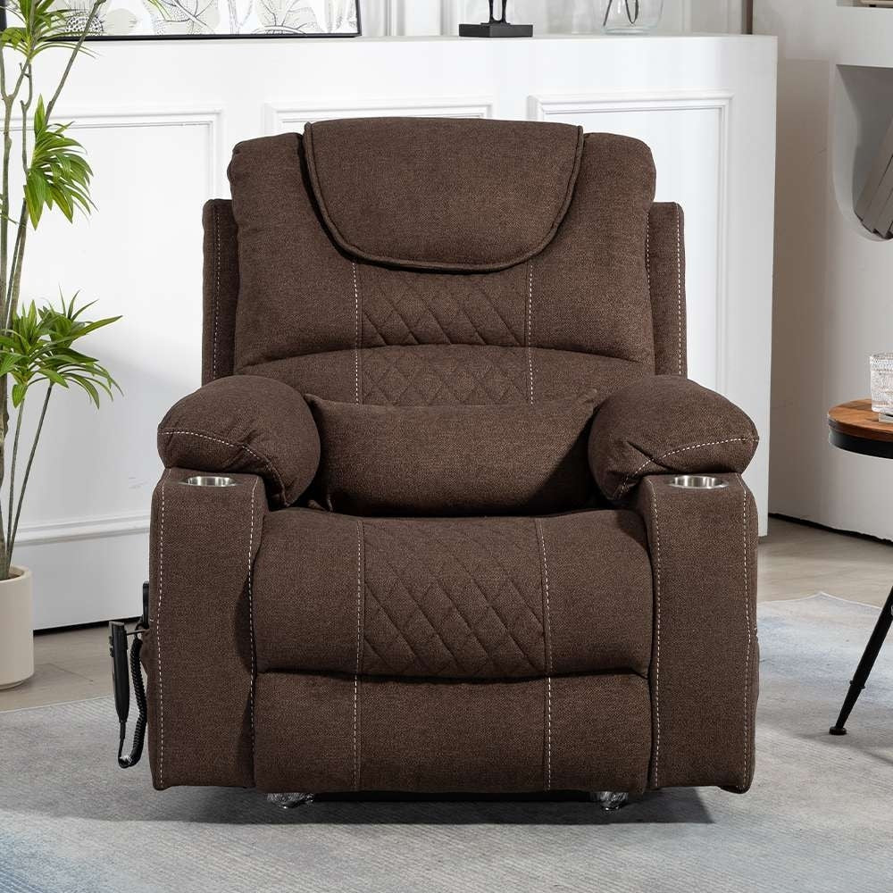 Fauteuil inclinable électrique surdimensionné à 180°, à double moteur et à commande indépendante, modèle phare amélioré