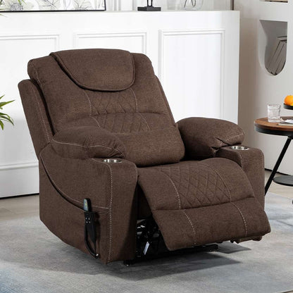 Fauteuil inclinable électrique surdimensionné à 180°, à double moteur et à commande indépendante, modèle phare amélioré