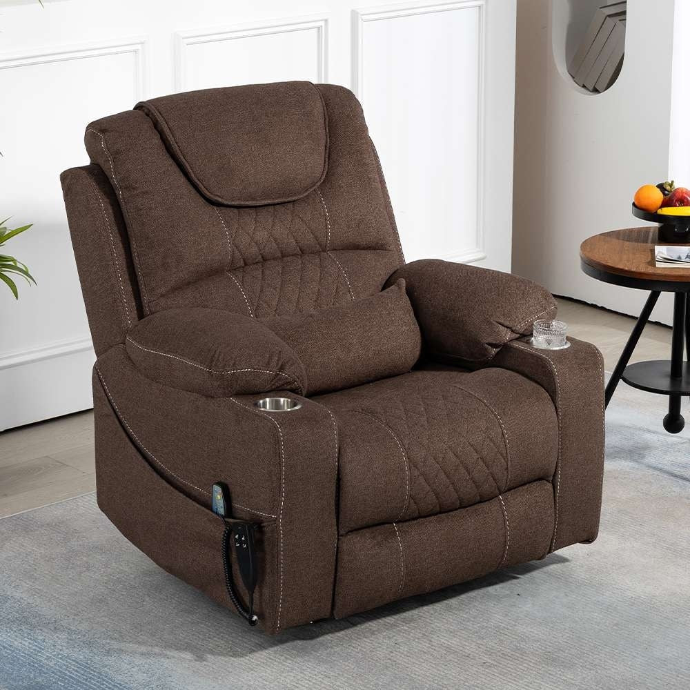 Fauteuil inclinable électrique surdimensionné à 180°, à double moteur et à commande indépendante, modèle phare amélioré