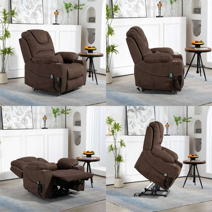 Fauteuil inclinable électrique surdimensionné à 180°, à double moteur et à commande indépendante, modèle phare amélioré