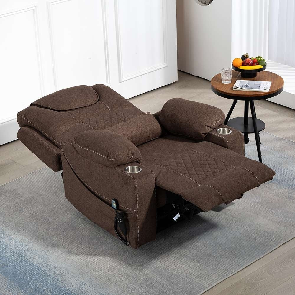 Fauteuil inclinable électrique surdimensionné à 180°, à double moteur et à commande indépendante, modèle phare amélioré