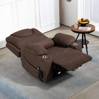 Fauteuil inclinable électrique surdimensionné à 180°, à double moteur et à commande indépendante, modèle phare amélioré