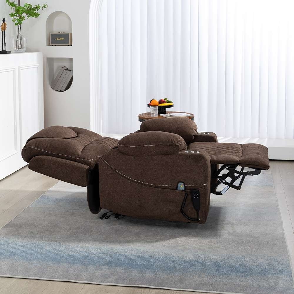 Fauteuil inclinable électrique surdimensionné à 180°, à double moteur et à commande indépendante, modèle phare amélioré