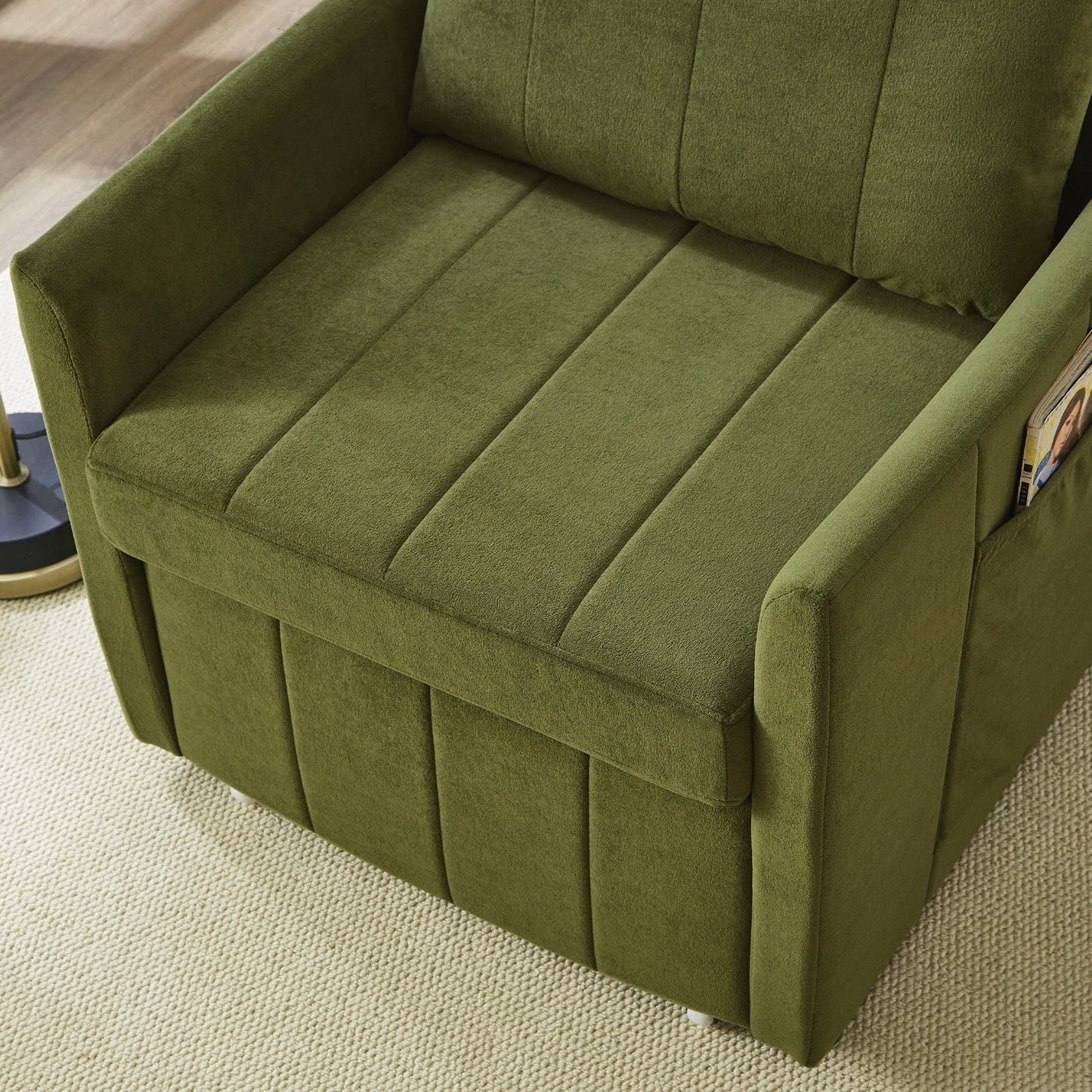 Canapé-lit convertible rembourré