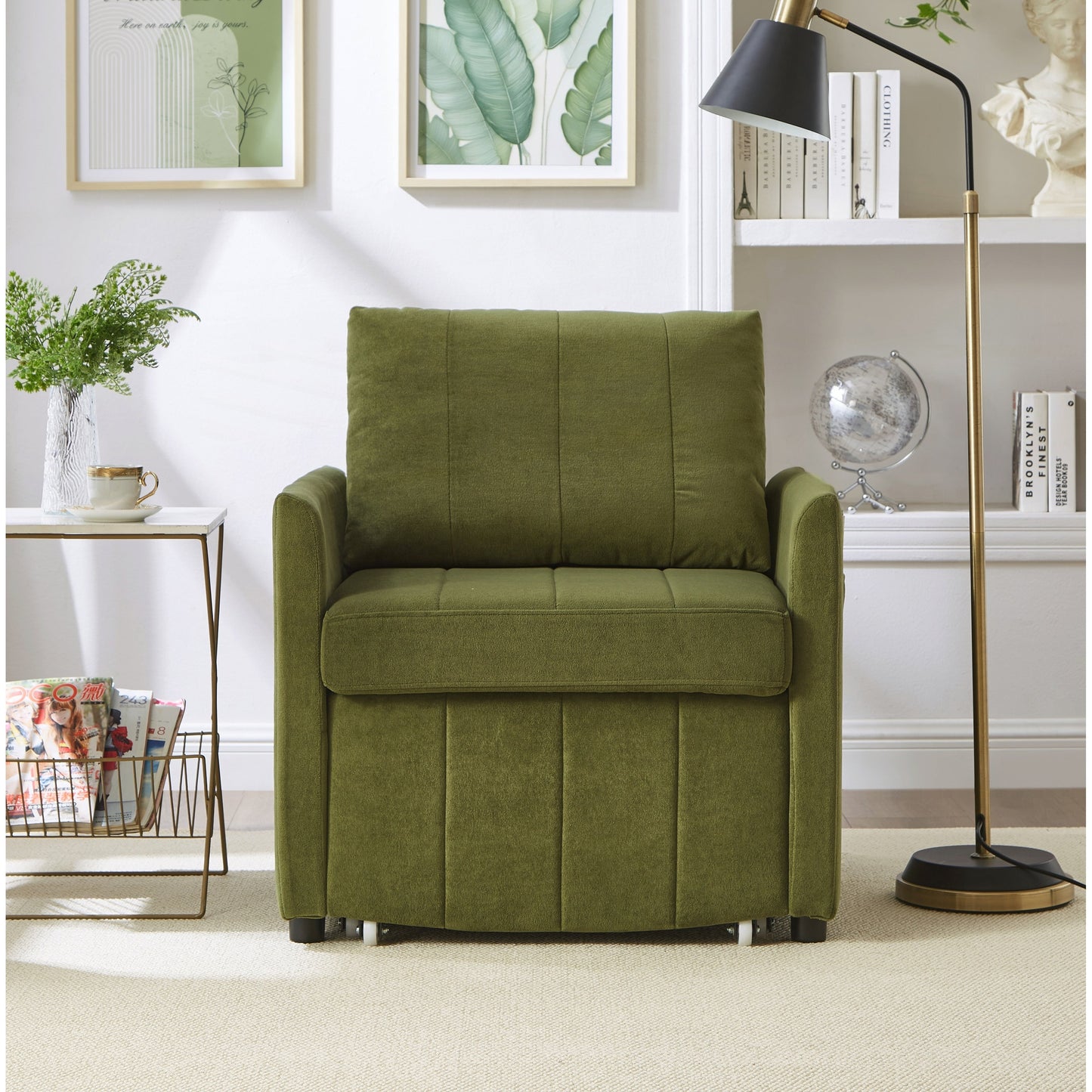 Canapé-lit convertible rembourré