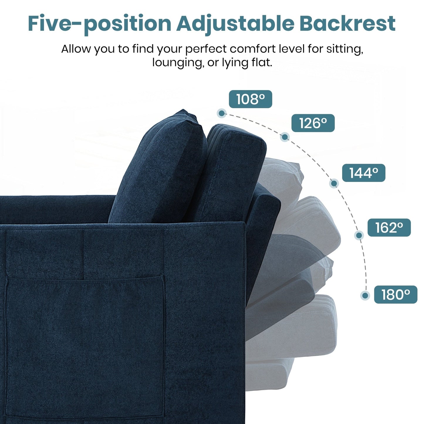 Canapé-lit convertible rembourré