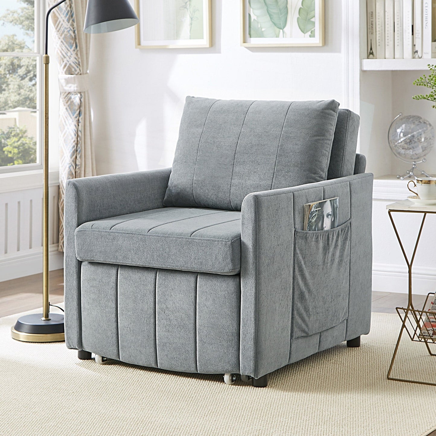 Canapé-lit convertible rembourré