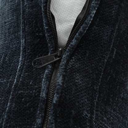 Canapés rembourrés Canapé incurvé en chenille jacquard, aucun assemblage requis