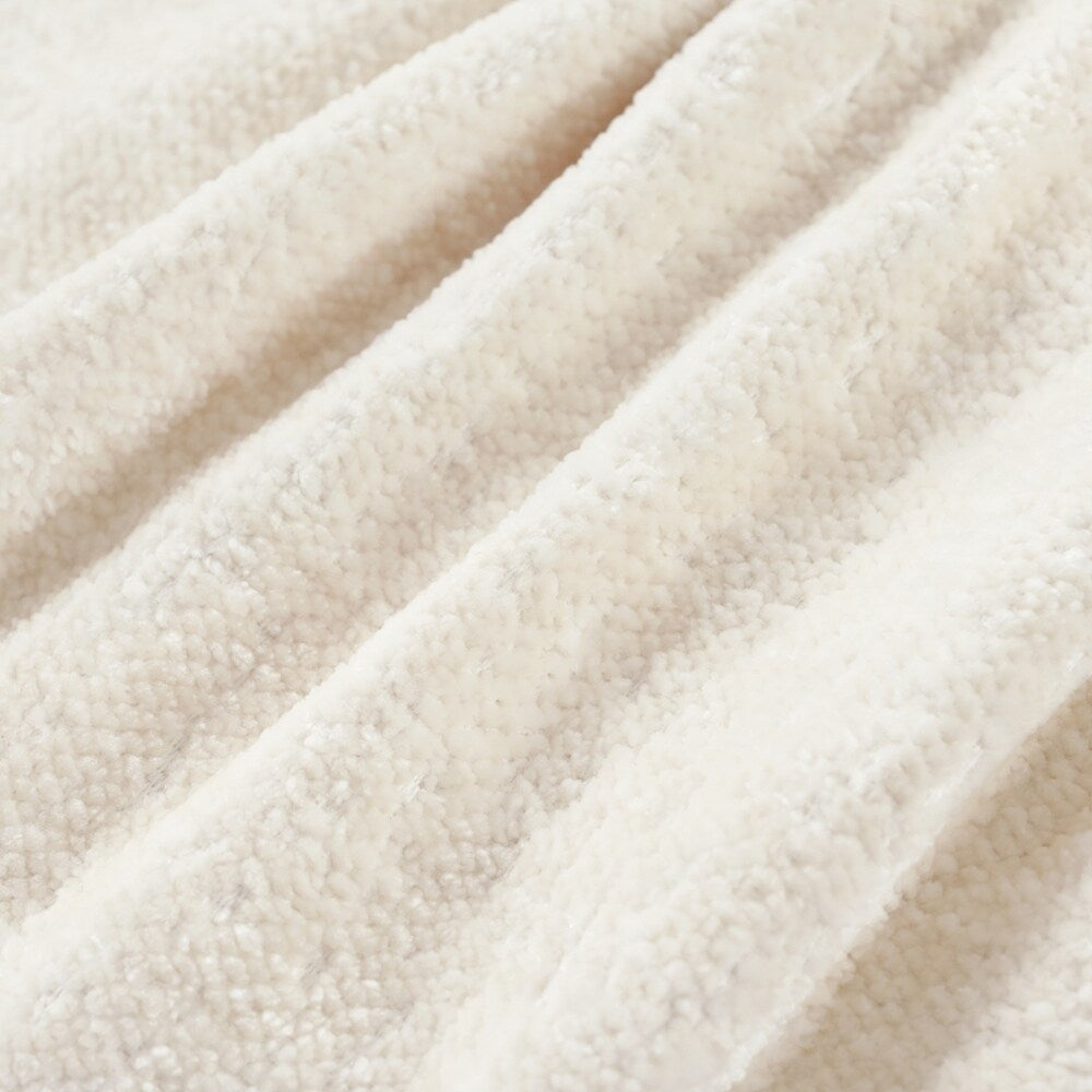 Canapés rembourrés Canapé incurvé en chenille jacquard, aucun assemblage requis