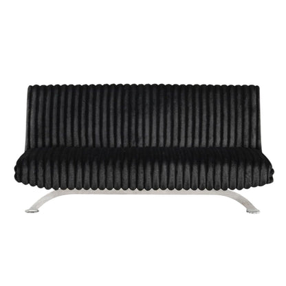 Canapé-lit futon rembourré avec dossier capitonné vertical