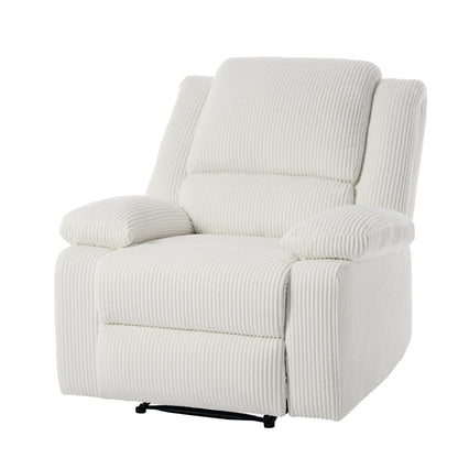 Fauteuil inclinable manuel rembourré en cuir végétalien