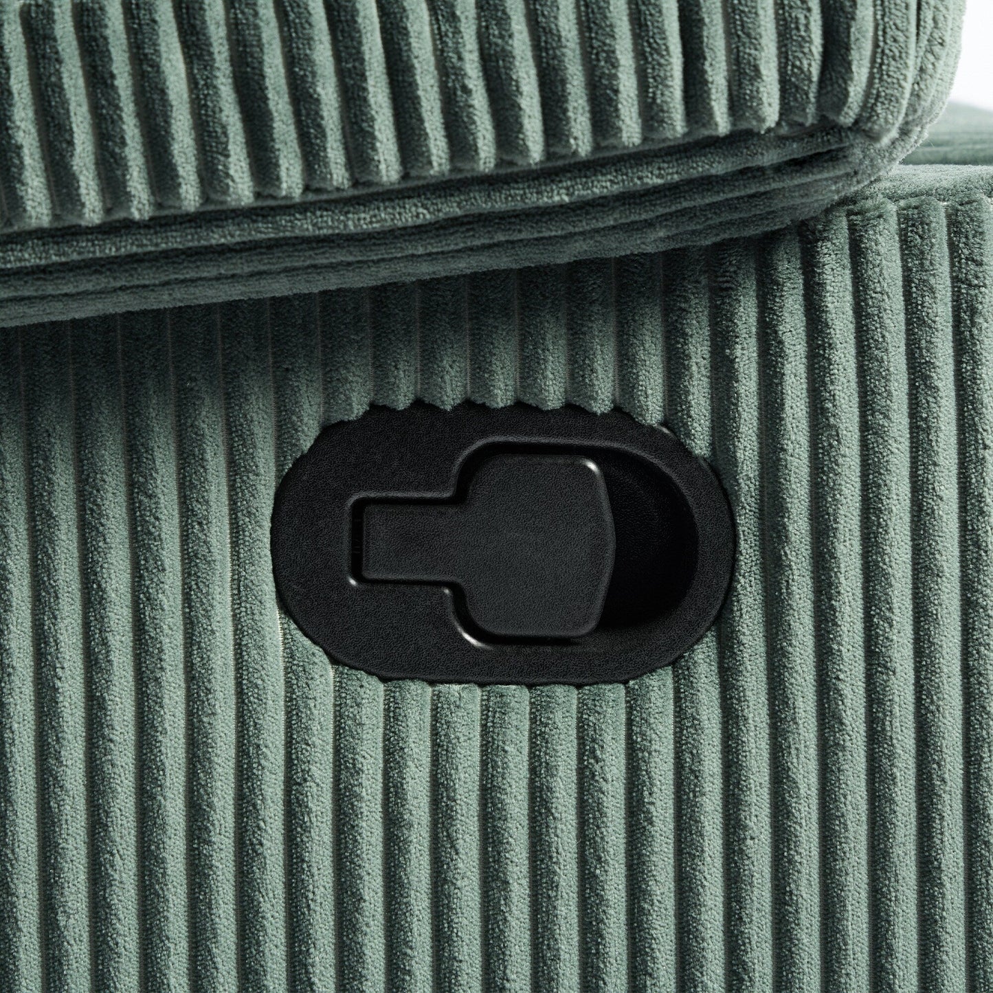 Fauteuil inclinable manuel rembourré en cuir végétalien