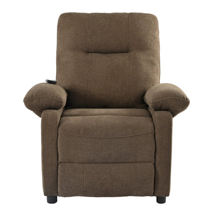 Fauteuil inclinable manuel rembourré avec massage, chauffage lombaire, accoudoirs coussinés et poches latérales