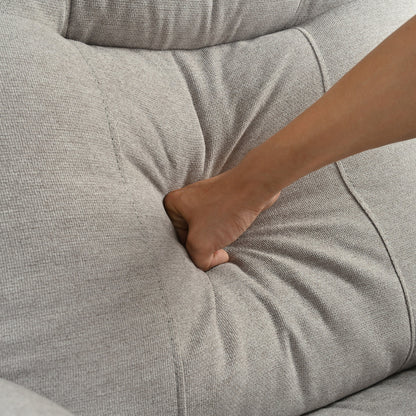 Fauteuil inclinable manuel rembourré avec massage, chauffage lombaire, accoudoirs coussinés et poches latérales