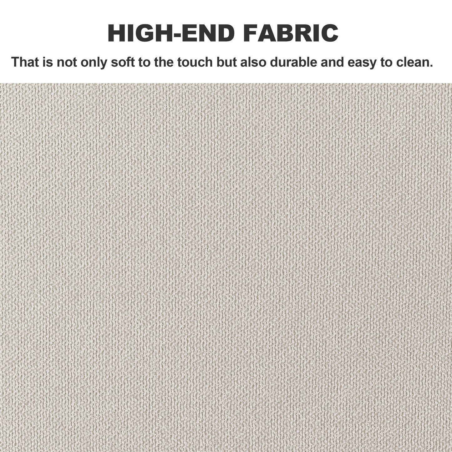 Canapé sectionnel rembourré avec pouf