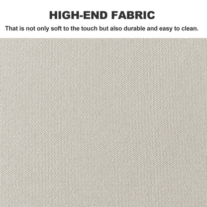 Canapé sectionnel rembourré avec pouf