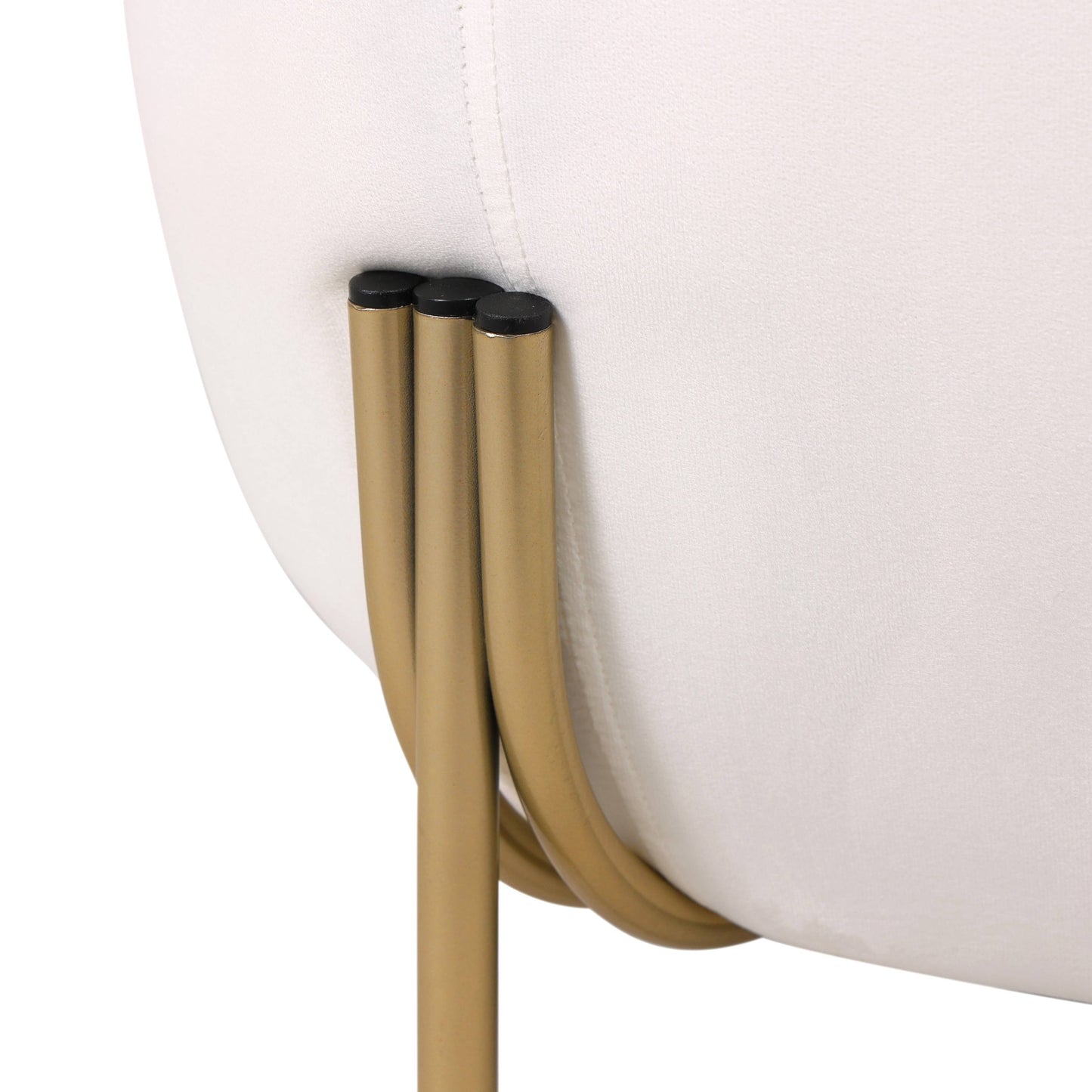 Canapé 1 place capitonné en velours LeisureMod Zuno - Fauteuil d'appoint confortable pour la maison, le bureau, le salon et la chambre