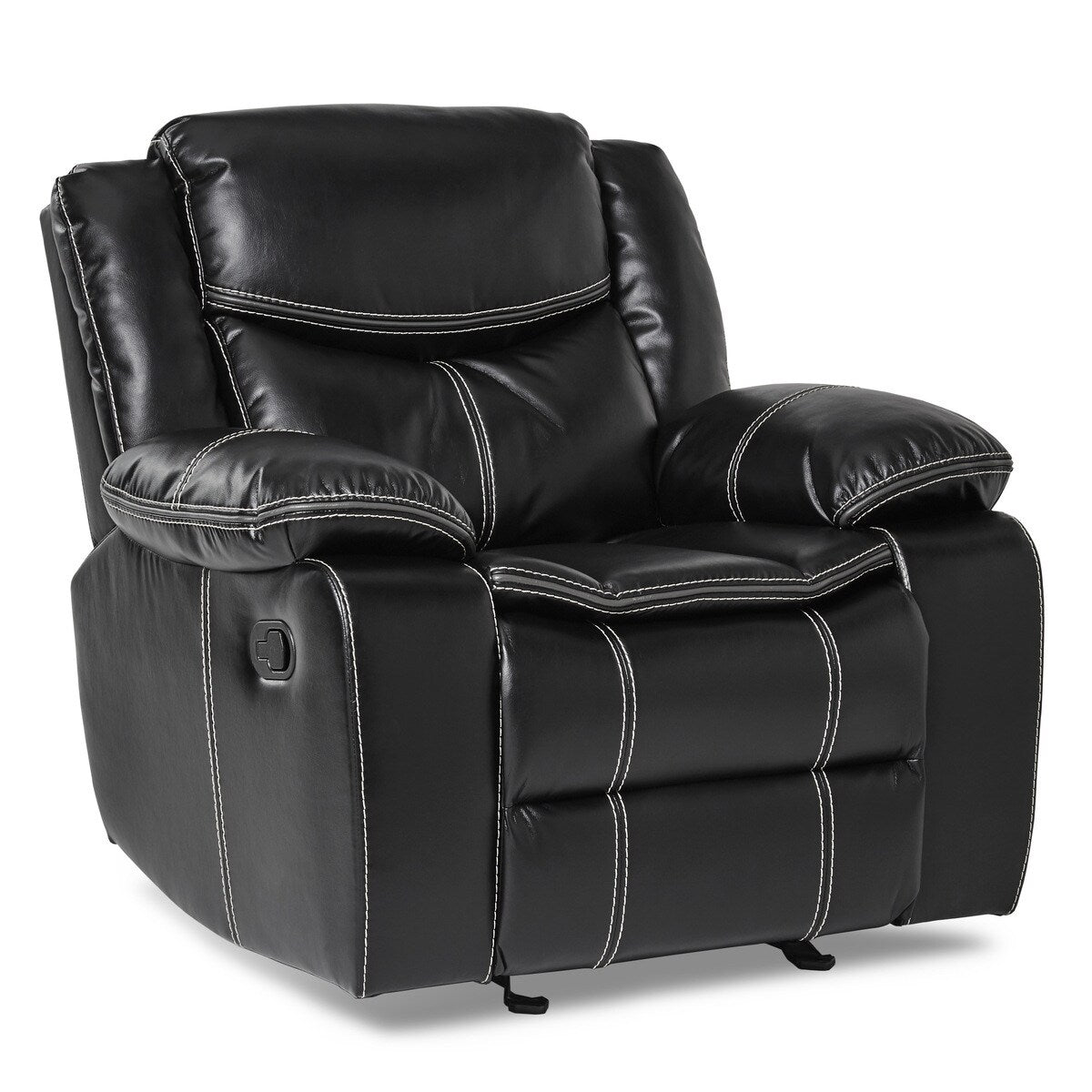Fauteuil inclinable noir Valina
