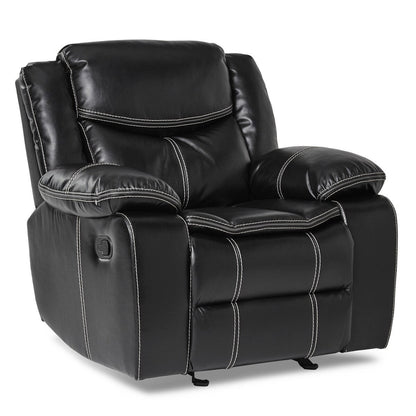 Fauteuil inclinable noir Valina