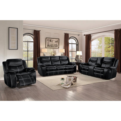 Fauteuil inclinable noir Valina