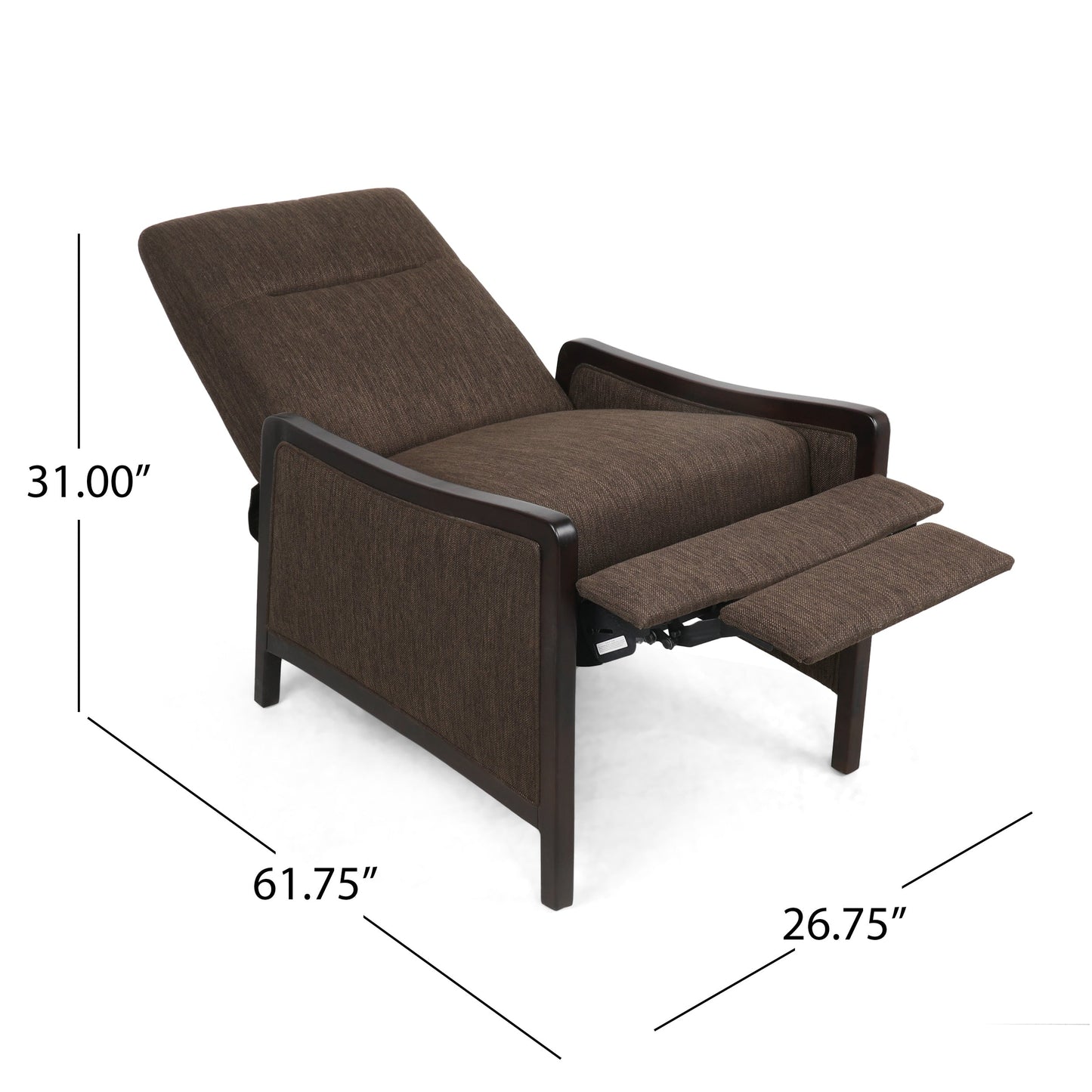 Fauteuil inclinable contemporain rembourré Veatch par Christopher Knight Home