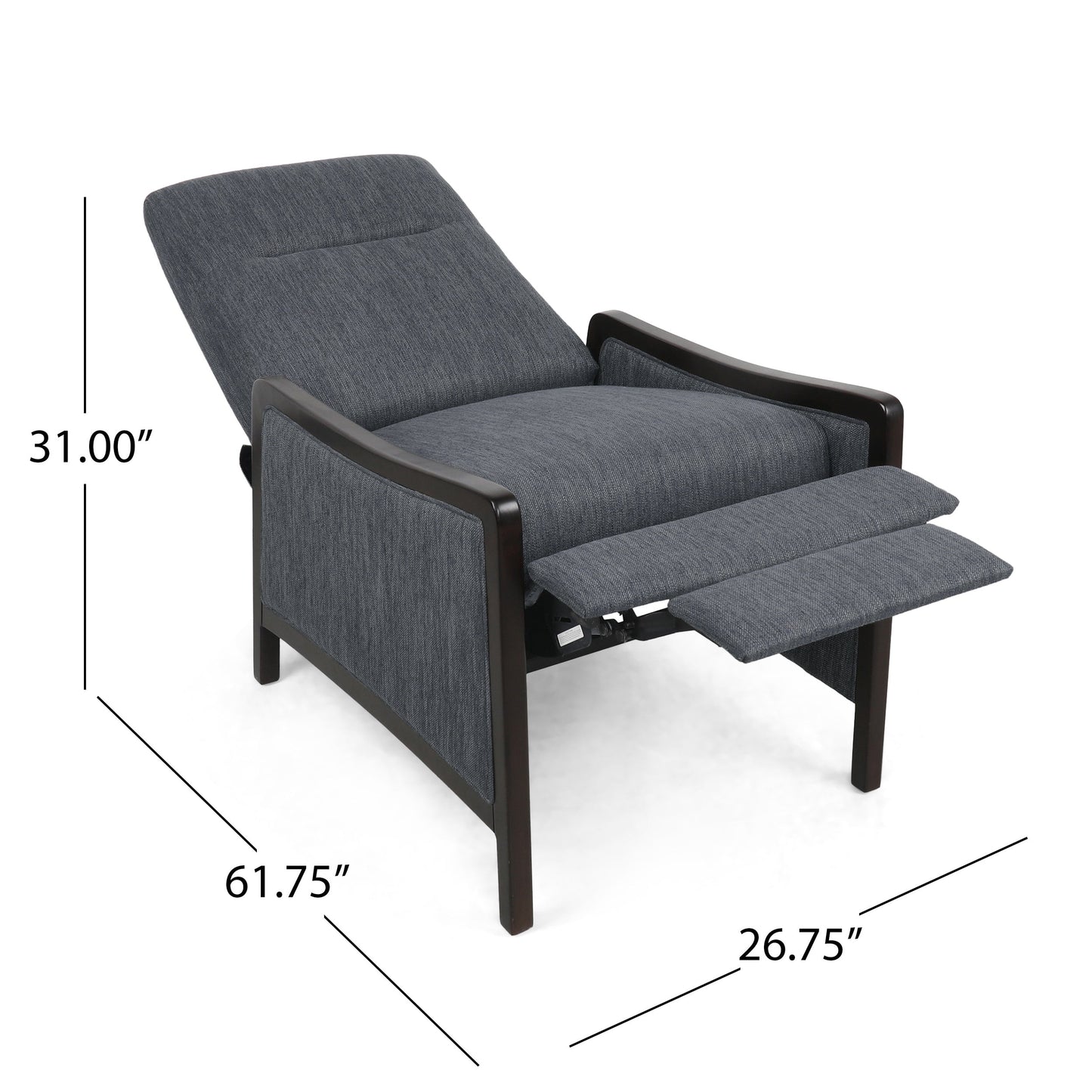 Fauteuil inclinable contemporain rembourré Veatch par Christopher Knight Home