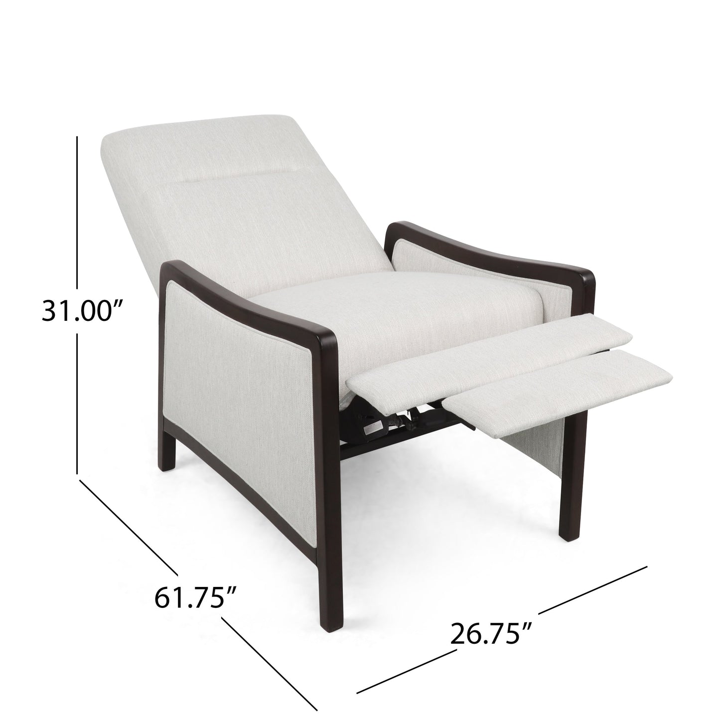 Fauteuil inclinable contemporain rembourré Veatch par Christopher Knight Home