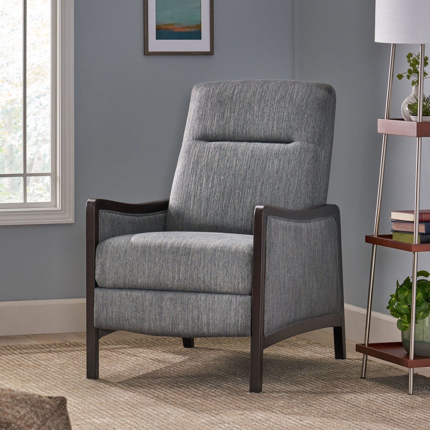 Fauteuil inclinable contemporain rembourré Veatch par Christopher Knight Home