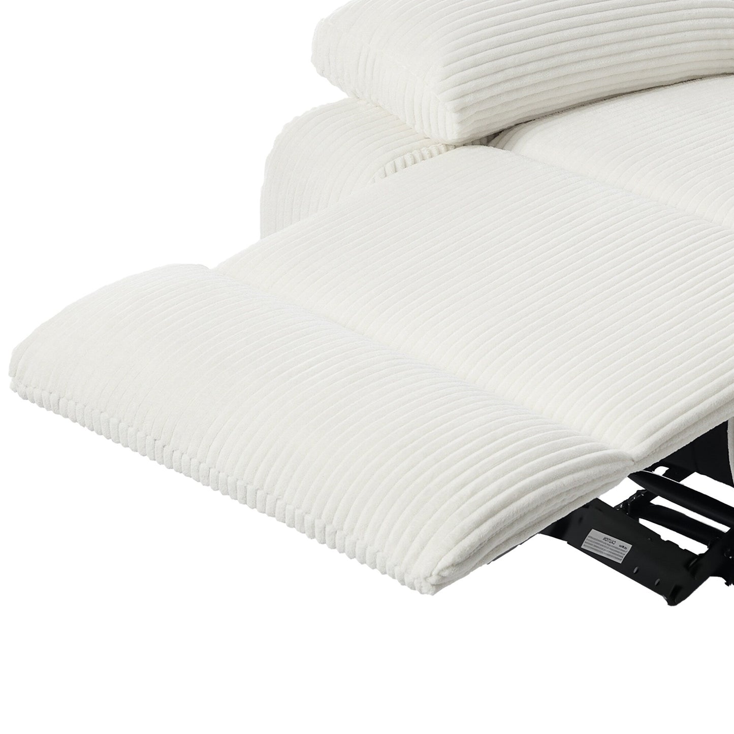 Fauteuil inclinable manuel rembourré en cuir végétalien