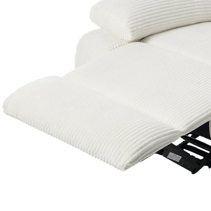 Fauteuil inclinable manuel rembourré en cuir végétalien