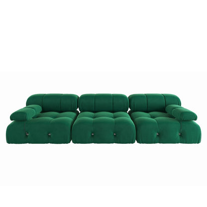 Canapé modulable réversible 3 places en velours