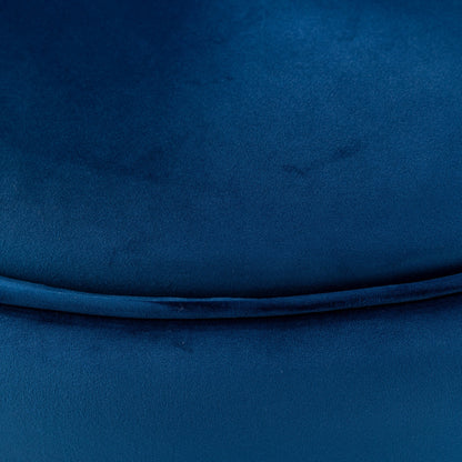 Fauteuil d'appoint pivotant à 360° en velours avec coussin d'assise, fauteuil tonneau rembourré avec base en acier inoxydable, fauteuil de salon