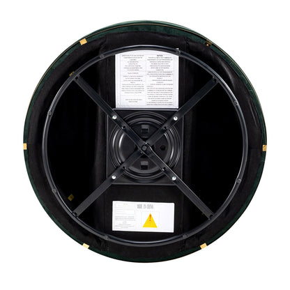 Fauteuil d'appoint pivotant à 360° en velours avec coussin d'assise, fauteuil tonneau rembourré avec base en acier inoxydable, fauteuil de salon