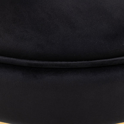 Fauteuil d'appoint pivotant à 360° en velours avec coussin d'assise, fauteuil tonneau rembourré avec base en acier inoxydable, fauteuil de salon