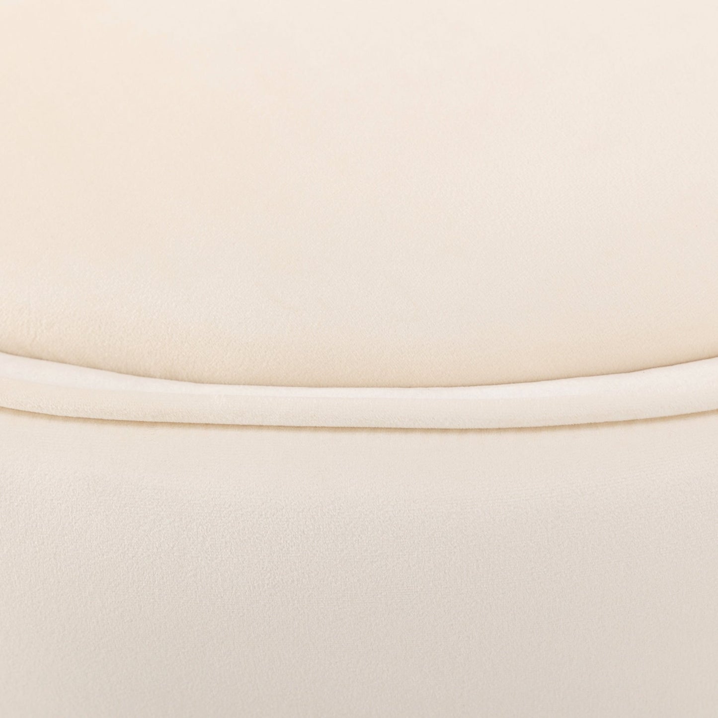 Fauteuil d'appoint pivotant à 360° en velours avec coussin d'assise, fauteuil tonneau rembourré avec base en acier inoxydable, fauteuil de salon