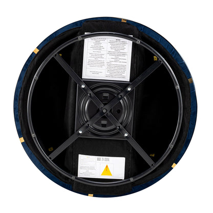 Fauteuil d'appoint pivotant à 360° en velours avec coussin d'assise, fauteuil tonneau rembourré avec base en acier inoxydable, fauteuil de salon