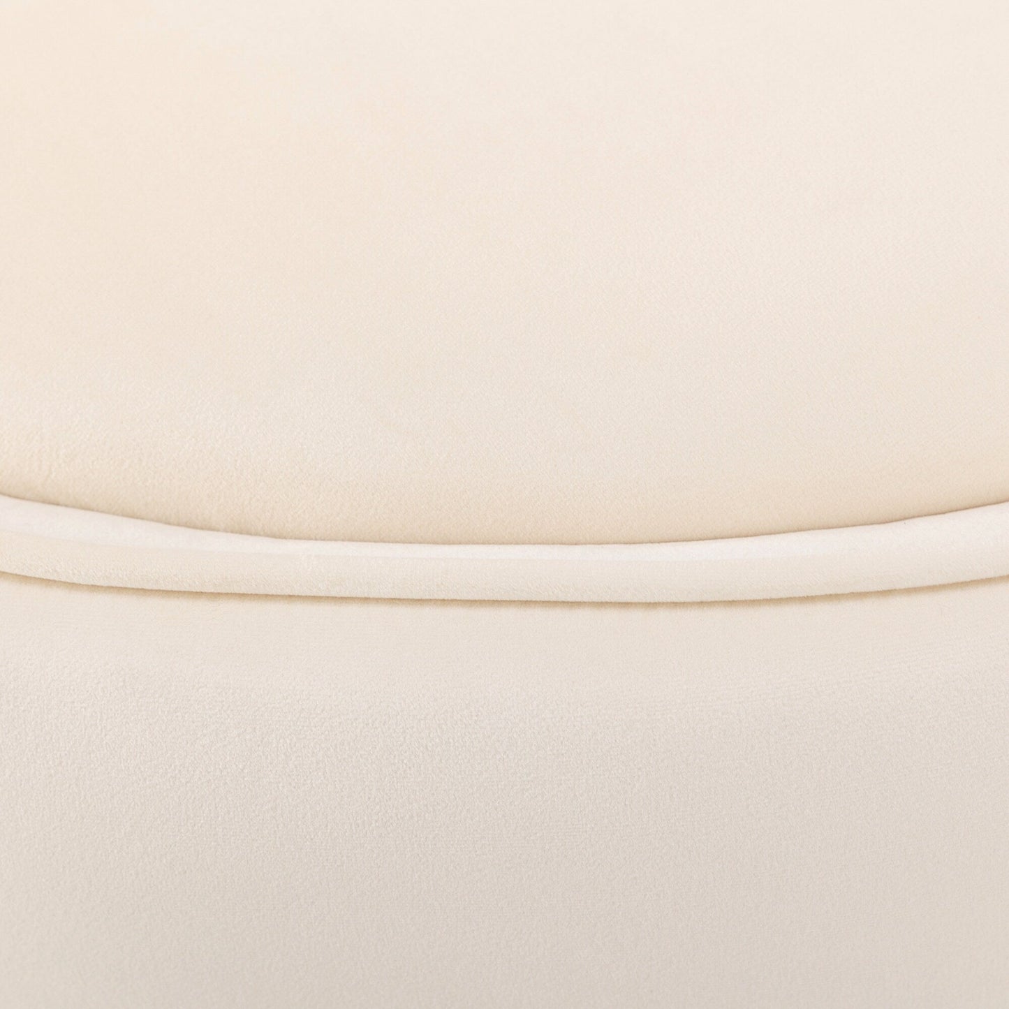 Fauteuil d'appoint pivotant à 360° en velours avec coussin d'assise, fauteuil tonneau rembourré avec base en acier inoxydable, fauteuil de salon