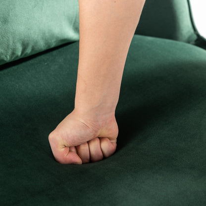 Fauteuil d'appoint pivotant à 360° en velours avec coussin d'assise, fauteuil tonneau rembourré avec base en acier inoxydable, fauteuil de salon