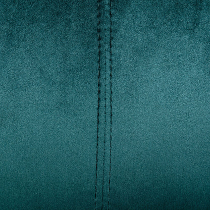 Canapé 3 places en velours avec surpiqûres et pieds en métal