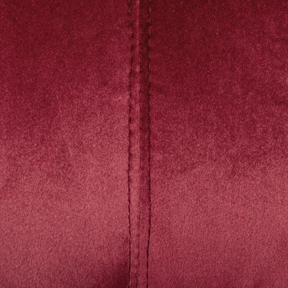 Canapé 3 places en velours avec surpiqûres et pieds en métal