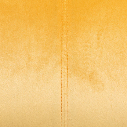 Canapé 3 places en velours avec surpiqûres et pieds en métal