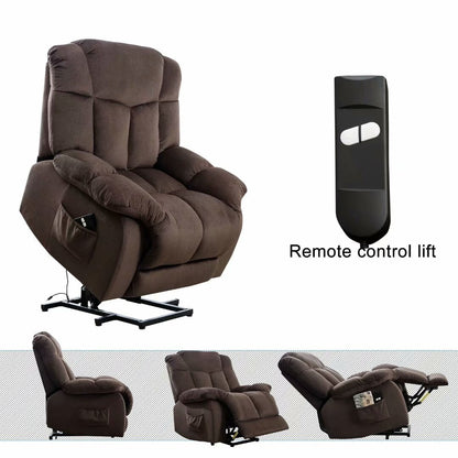 Fauteuil inclinable électrique robuste pour personnes âgées avec un design rembourré