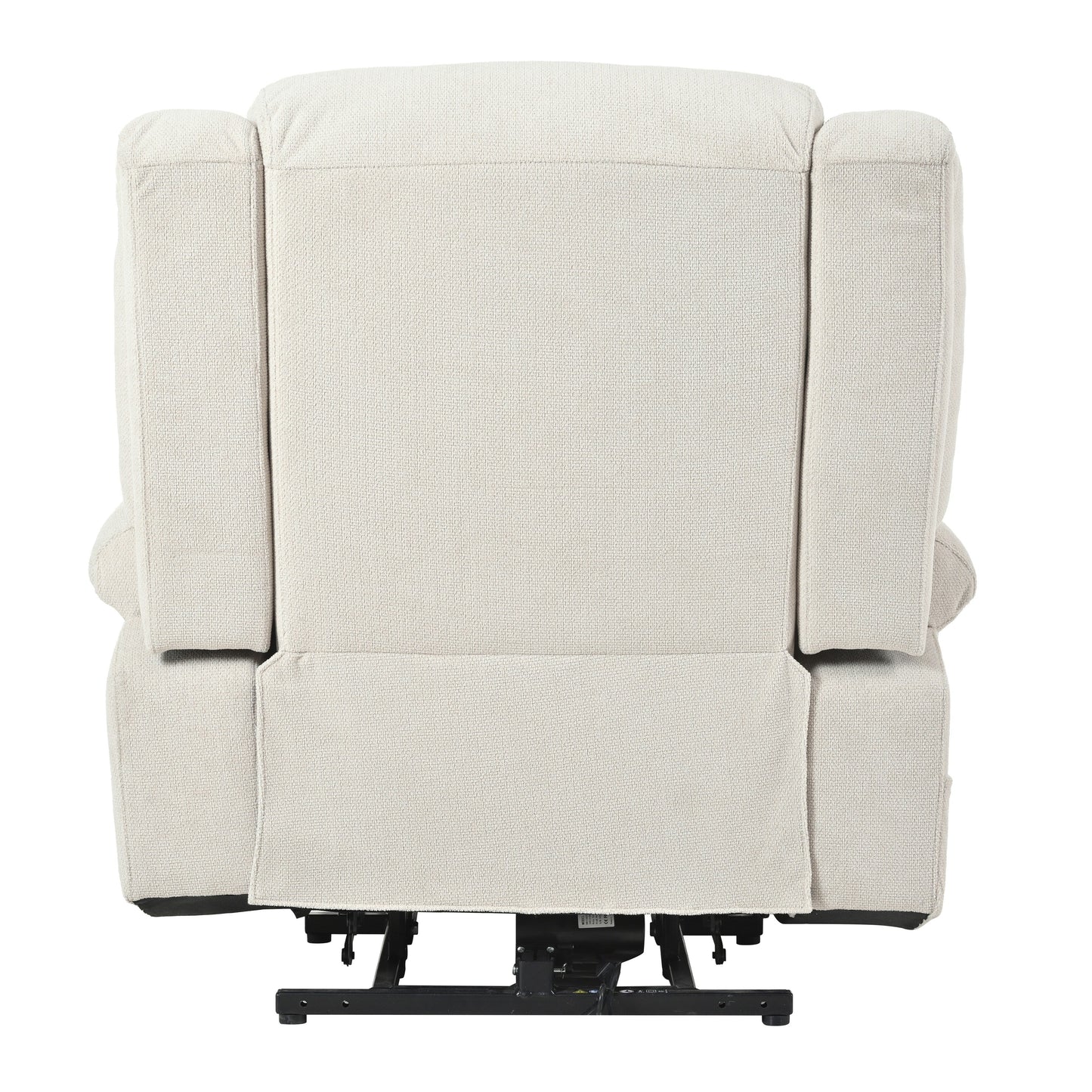 Fauteuil inclinable électrique en velours avec repose-pieds et poche