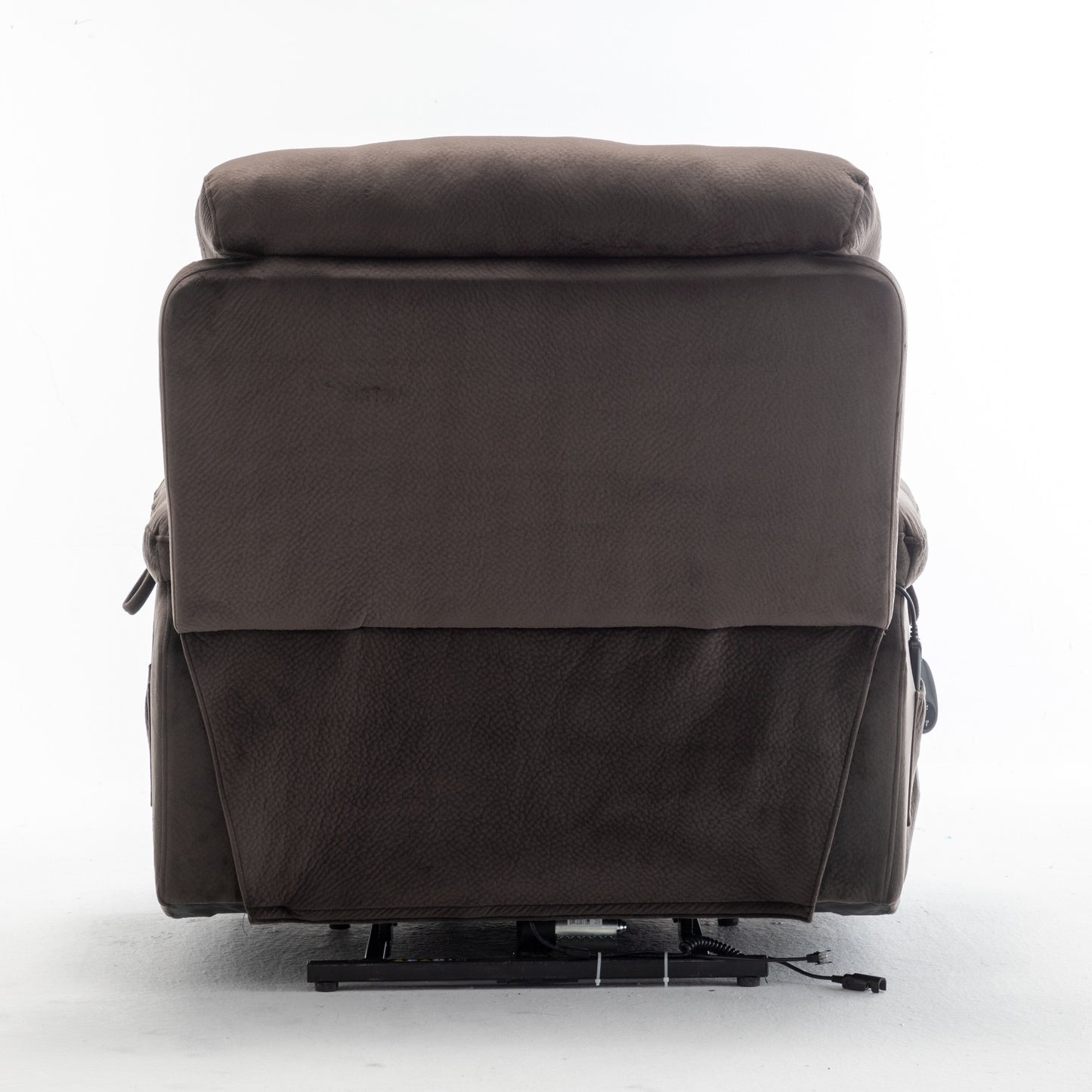 Fauteuil inclinable électrique en velours avec chauffage, massage et moteur silencieux