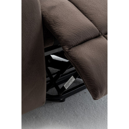 Fauteuil inclinable électrique en velours avec chauffage, massage et moteur silencieux