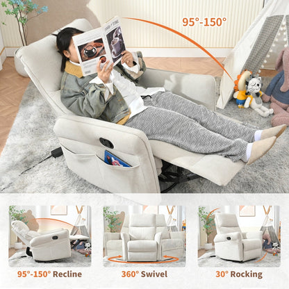 Fauteuil inclinable pivotant et à bascule polyvalent pour différents réglages