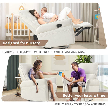 Fauteuil inclinable pivotant et à bascule polyvalent pour différents réglages