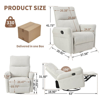 Fauteuil inclinable pivotant et à bascule polyvalent pour différents réglages