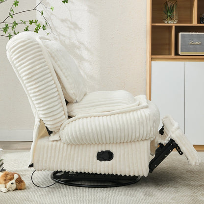 Canapé inclinable polyvalent en velours côtelé pour la détente et le confort